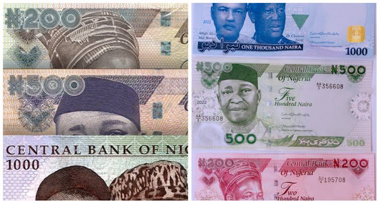 Old and New Naira banknotes